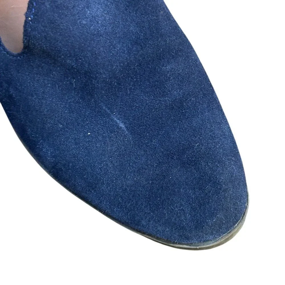 Franco Sarto Blue Suede Loafers Slip on Size 7 - Picture 4 of 10